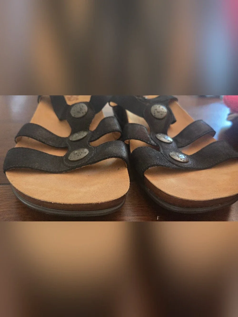 SAS Clover Sandals Comfort Walking Black Size 10.5